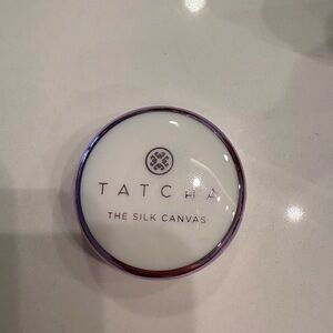 Tatcha Silk Canvas Priming Balm Compact - White with Purple Rim